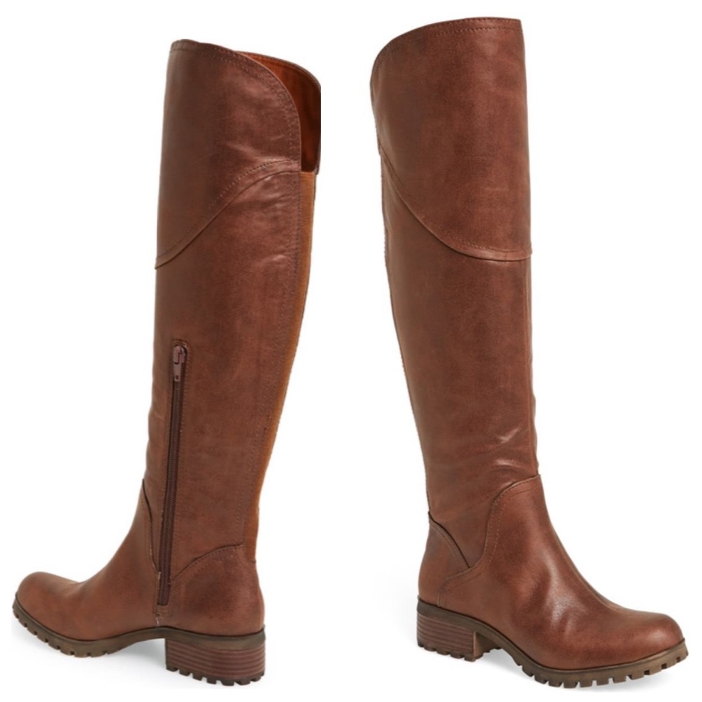 NWT LUCKY BRAND Over The Knee Harleen Tall Boots